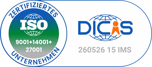 ISO 9001 + 14001 + 27001 certification